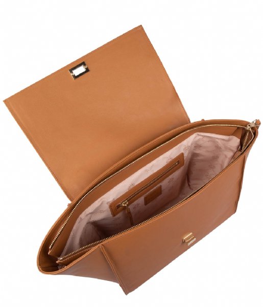 Fred de la Bretoniere  Handbag soft nappa leather Cognac